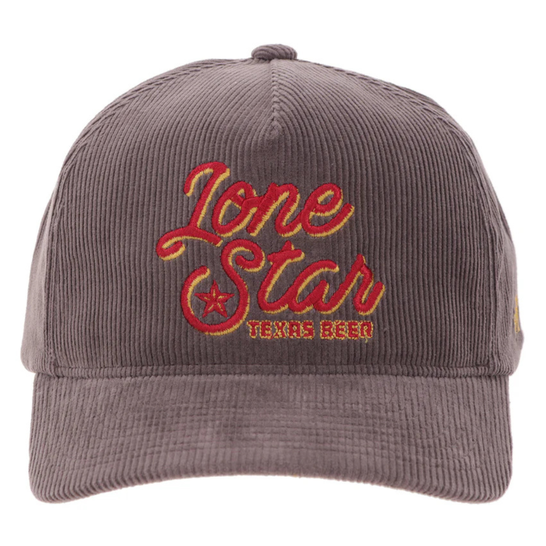 Hooey "Lone Star" Grey Corduroy Trucker Cap LS031T-GY