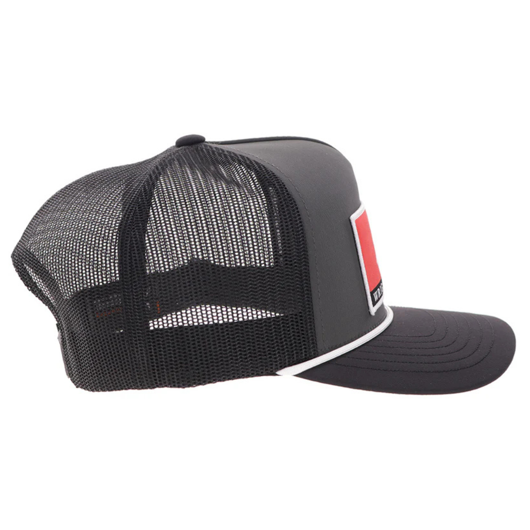 Hooey Wright Western Charcoal & Black Trucker Cap WB022