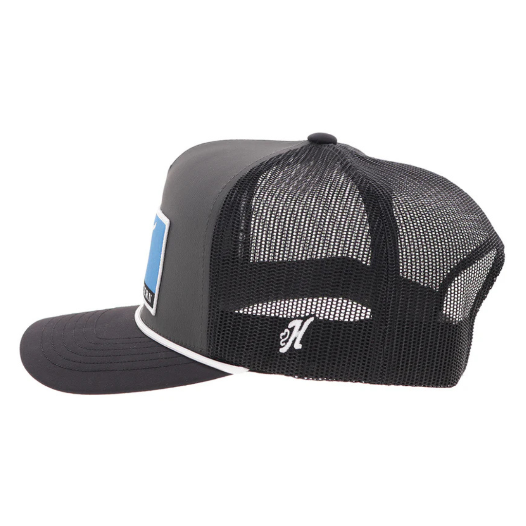 Hooey Wright Western Charcoal & Black Trucker Cap WB022