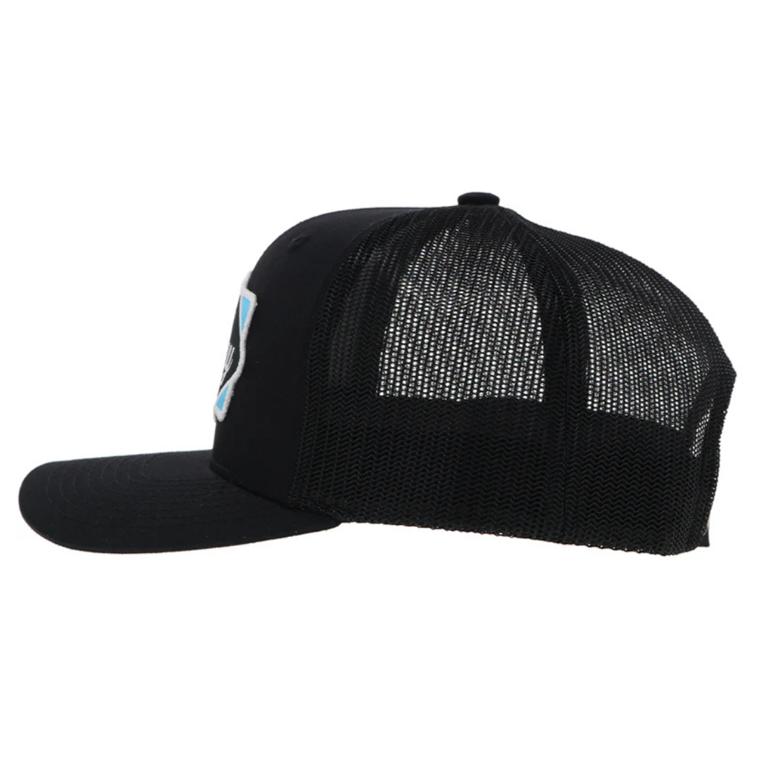 Hooey "Diamond" Black & Blue Trucker Cap 2322T-BK