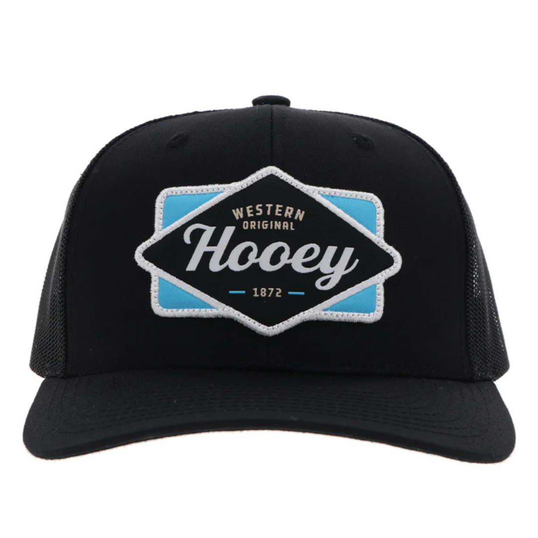 Hooey "Diamond" Black & Blue Trucker Cap 2322T-BK