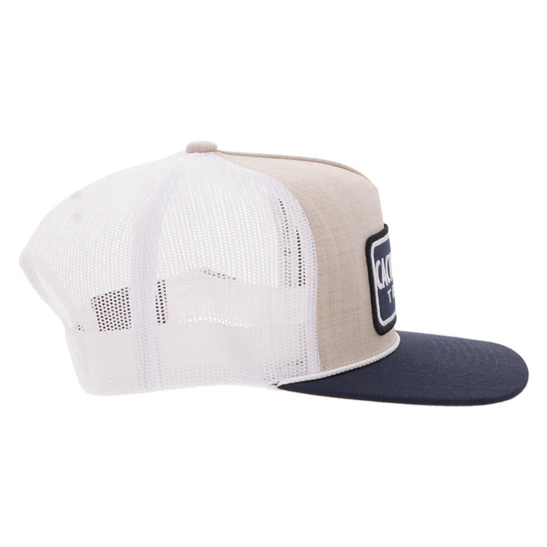 Hooey Cactus Ropes Cream & Blue Trucker Cap CR124