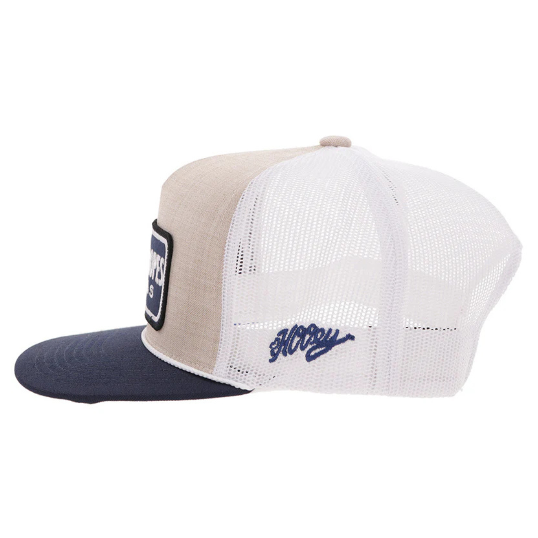 Hooey Cactus Ropes Cream & Blue Trucker Cap CR124