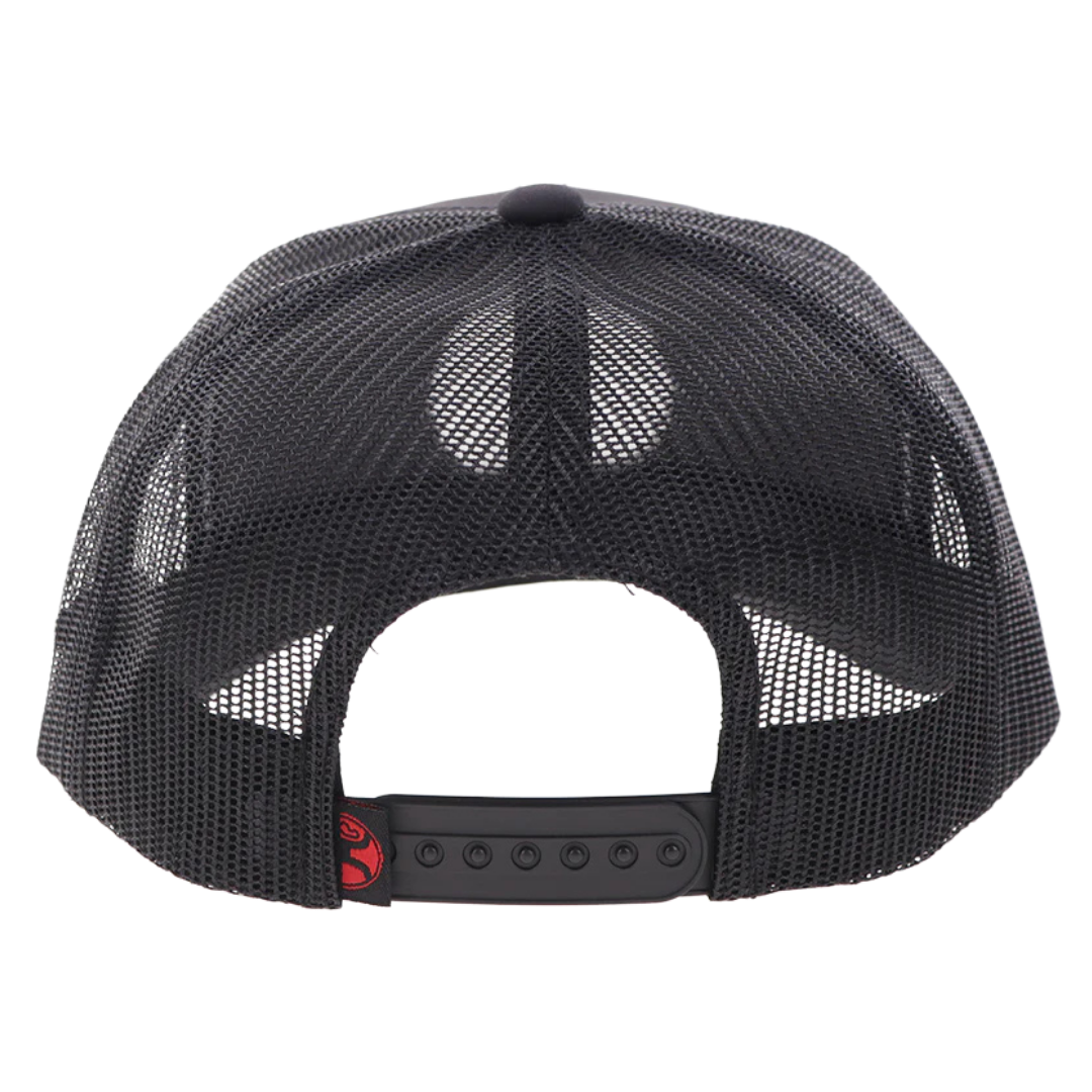 Hooey "Resistol" Black Circle Patch 6 Panel Trucker Cap 2650T-BK