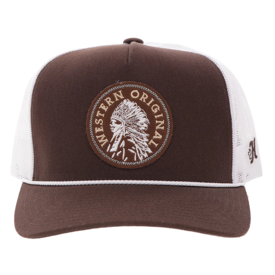 Hooey "Quanah" Brown & White Trucker Cap 2626T-BRWH
