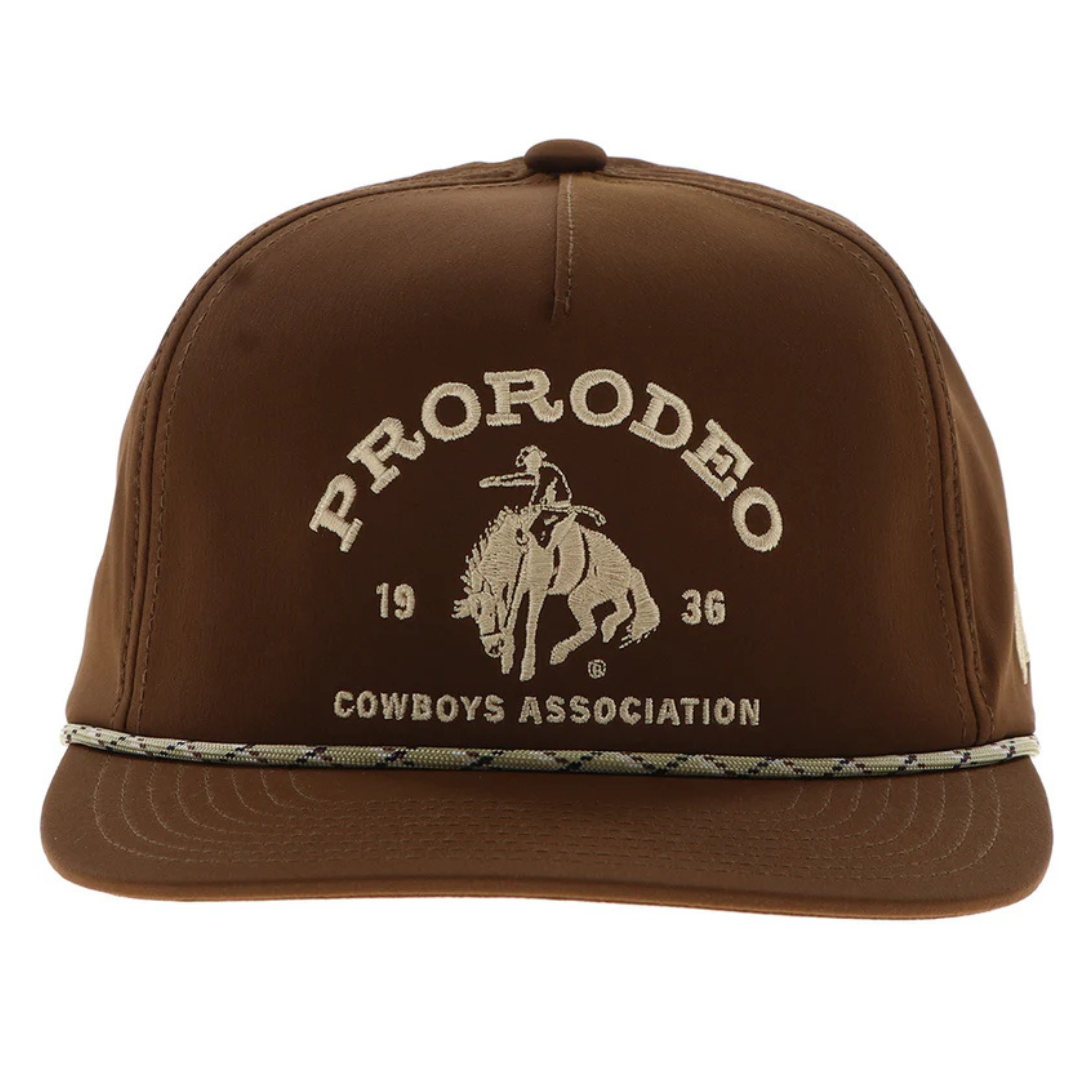 Hooey "Prorodeo" Brown & Gold Trucker Cap 2565T-BR