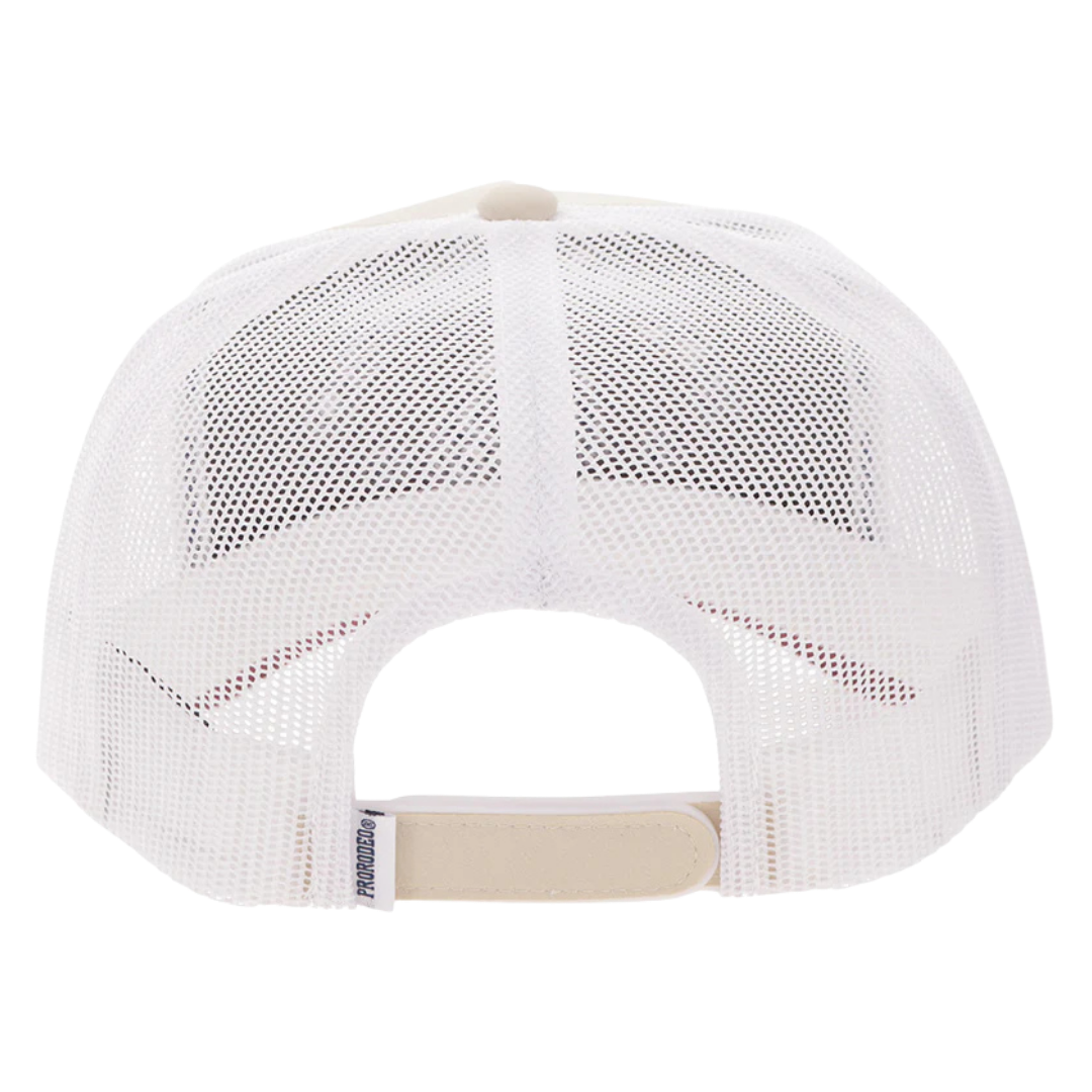Hooey Prorodeo Tan & White Trucker Cap 2663T-TNWH