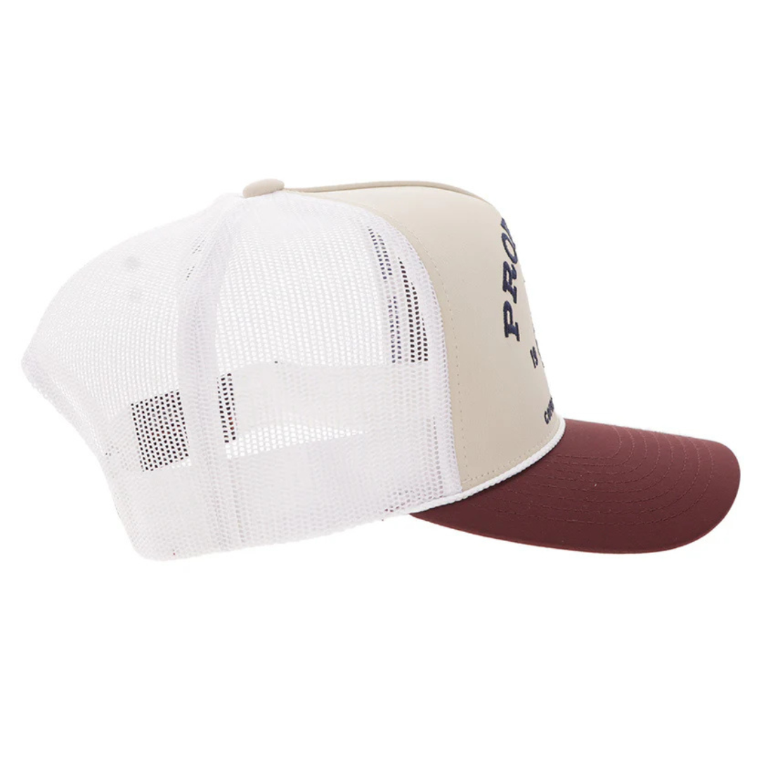 Hooey Prorodeo Tan & White Trucker Cap 2663T-TNWH