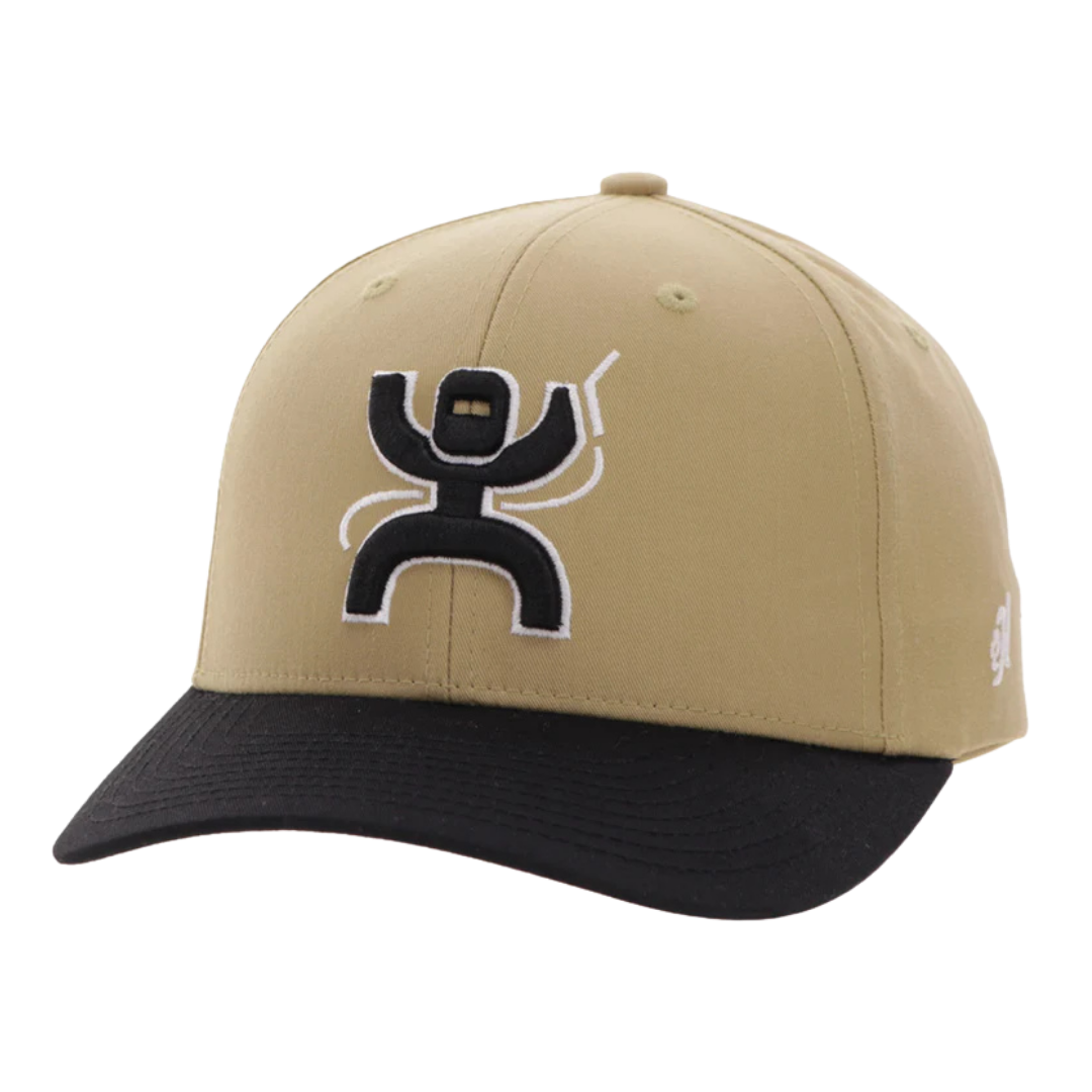Hooey "Arc" Tan & Black 6 Panel Trucker Cap 2621T-TNBK