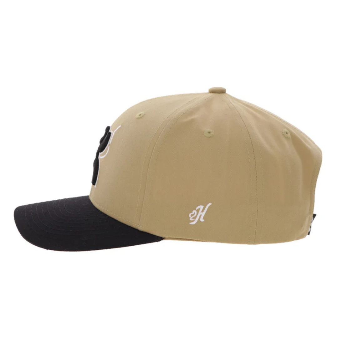 Hooey "Arc" Tan & Black 6 Panel Trucker Cap 2621T-TNBK