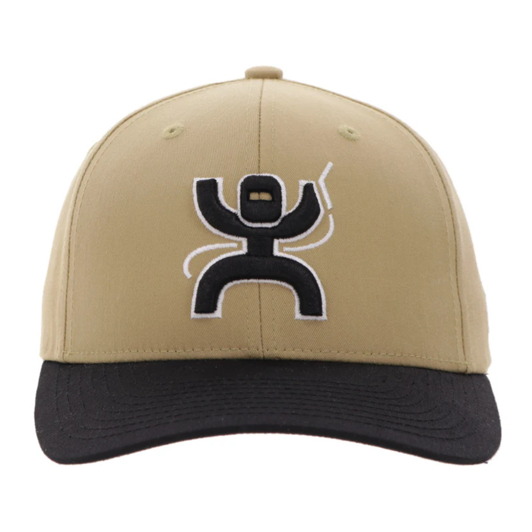 Hooey "Arc" Tan & Black 6 Panel Trucker Cap 2621T-TNBK