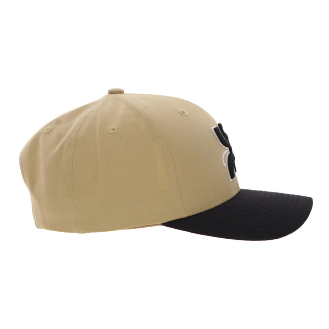 Hooey "Arc" Tan & Black 6 Panel Trucker Cap 2621T-TNBK
