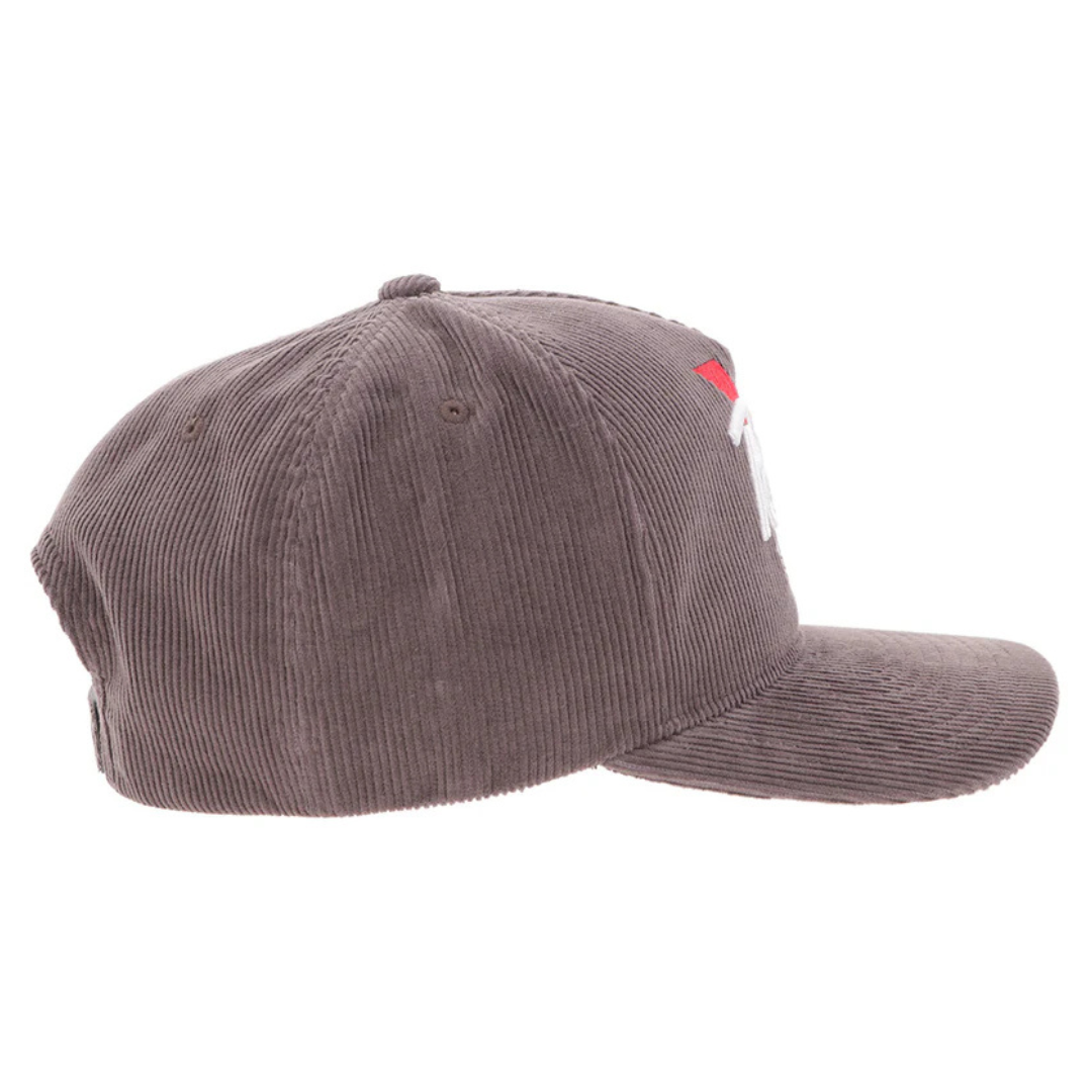 Hooey "Pabst Blue Ribbon" Grey Corduroy Trucker Cap 2675T-GY