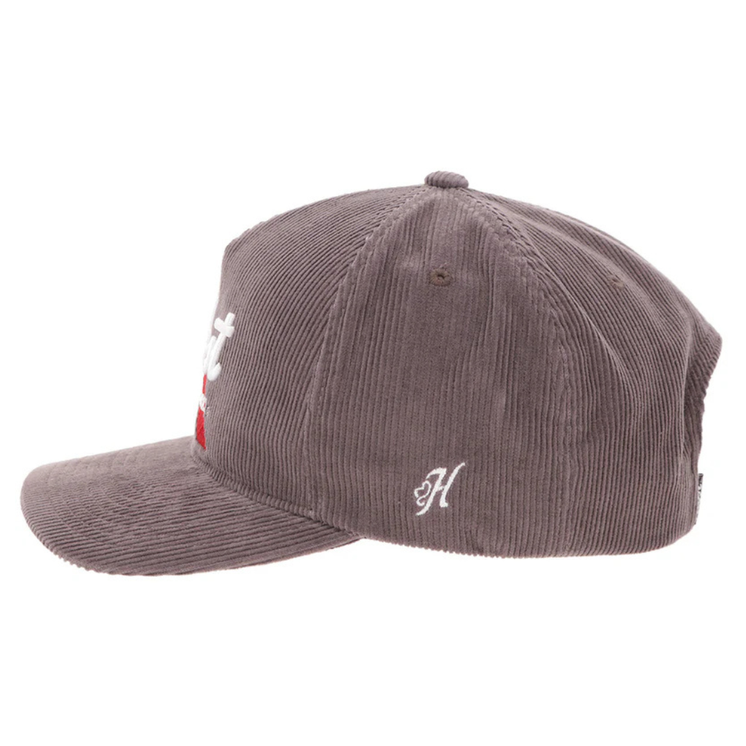 Hooey "Pabst Blue Ribbon" Grey Corduroy Trucker Cap 2675T-GY
