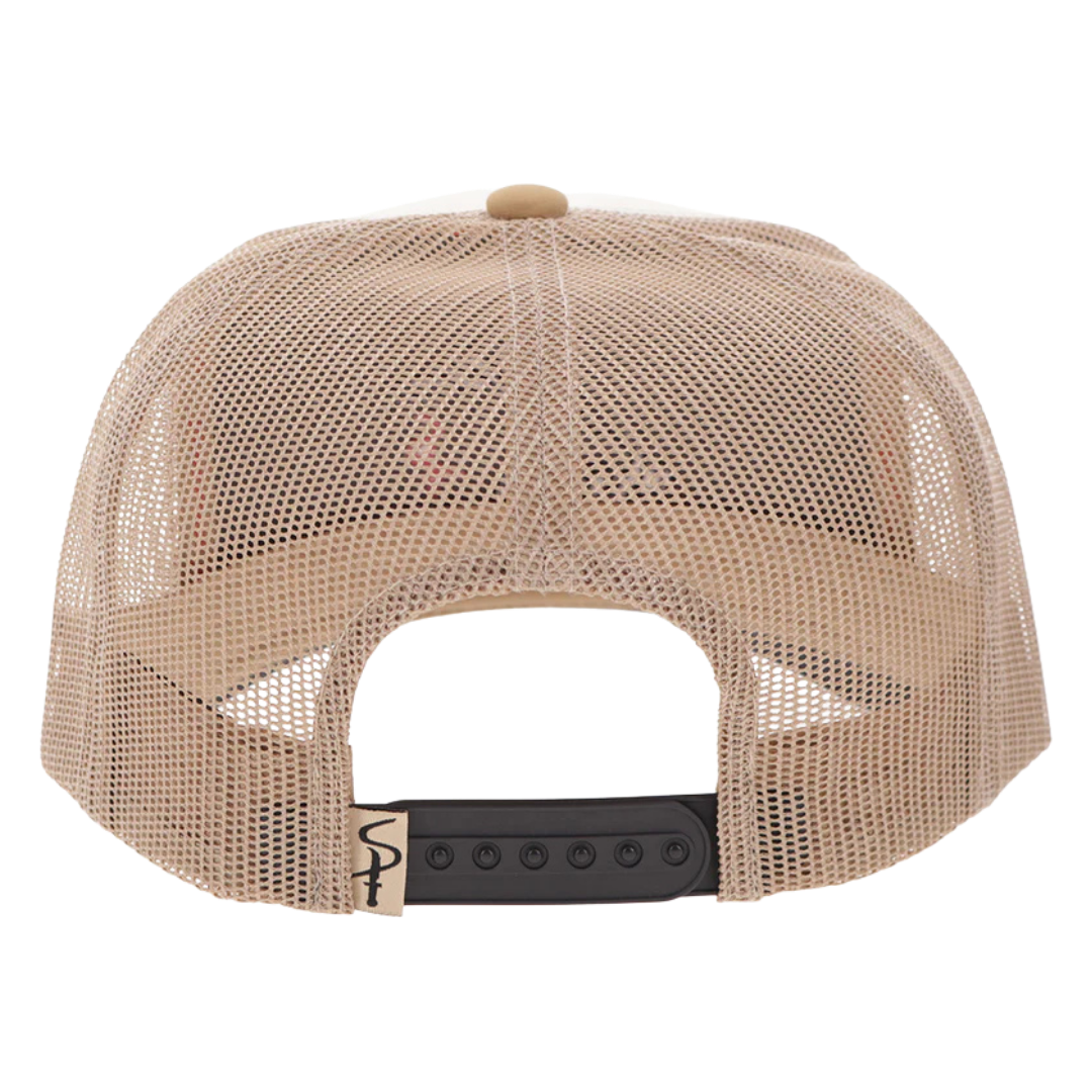 Hooey "Sniper Pig" Tan 6 Panel Trucker Cap SP2602T-TN
