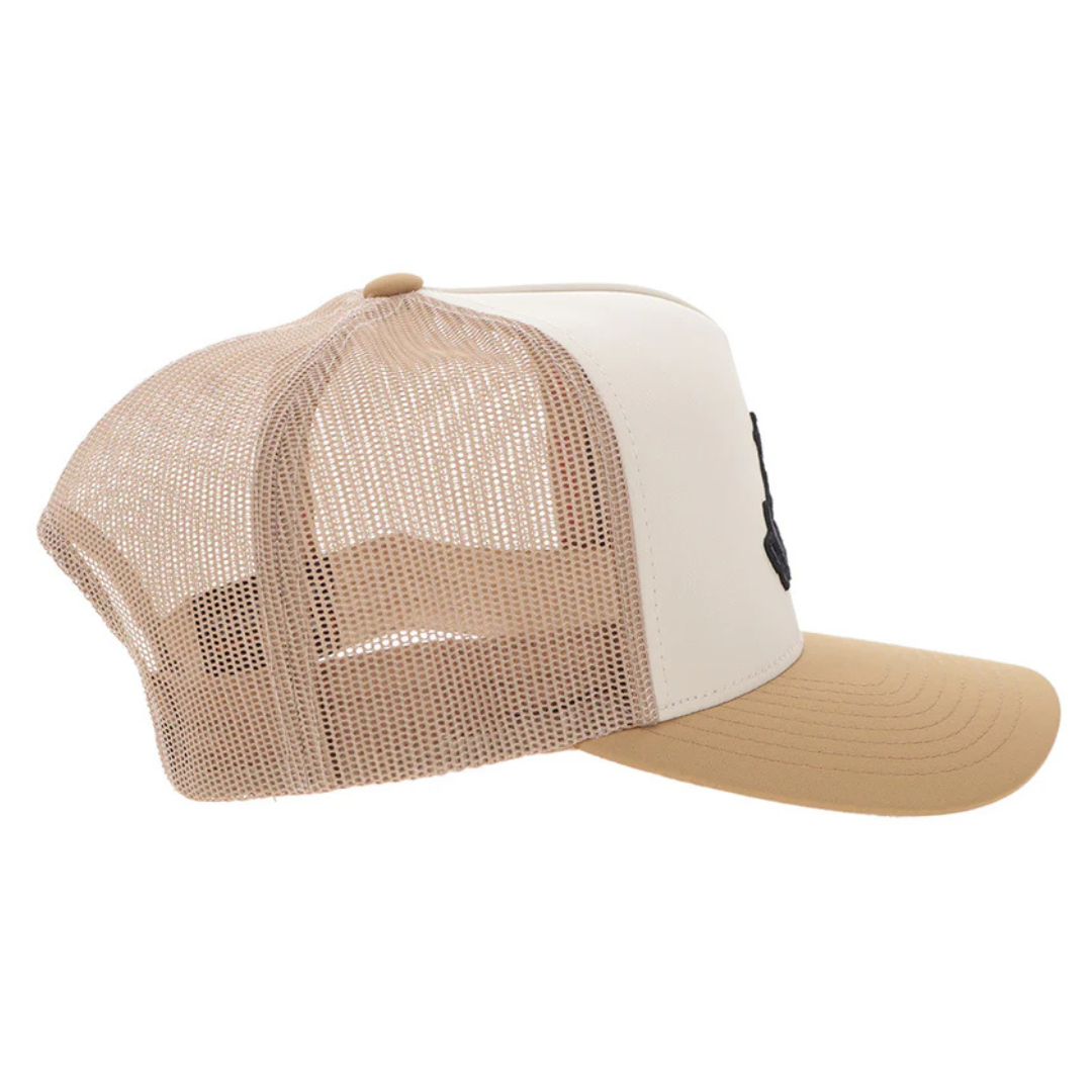 Hooey "Sniper Pig" Tan 6 Panel Trucker Cap SP2602T-TN