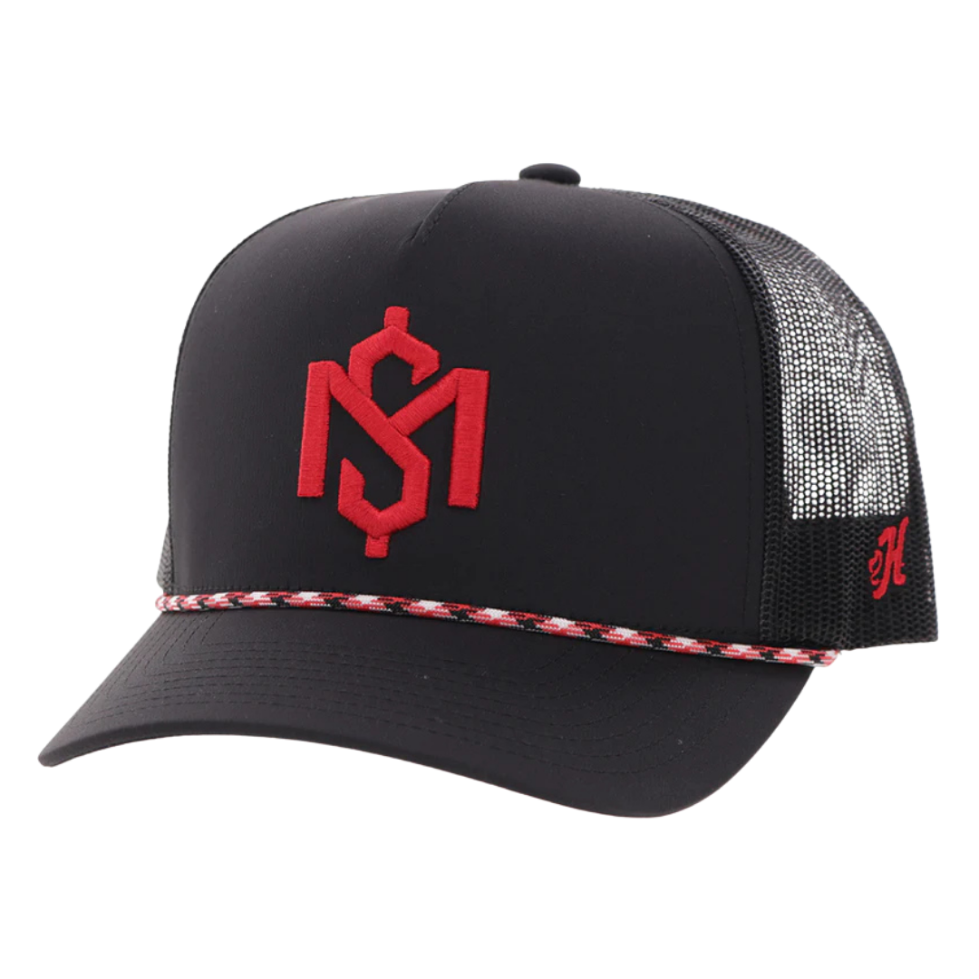 Hooey "Shad Money Mayfield" Black & Red Trucker Cap 2579T-BKRD