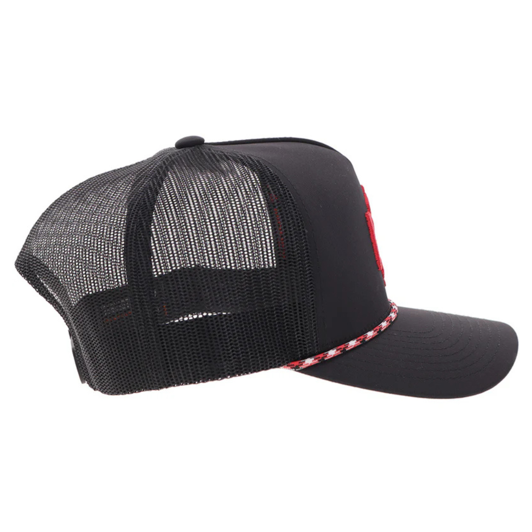 Hooey "Shad Money Mayfield" Black & Red Trucker Cap 2579T-BKRD