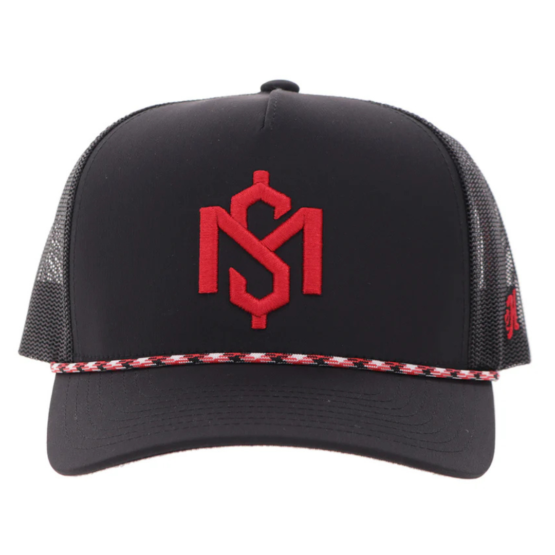 Hooey "Shad Money Mayfield" Black & Red Trucker Cap 2579T-BKRD