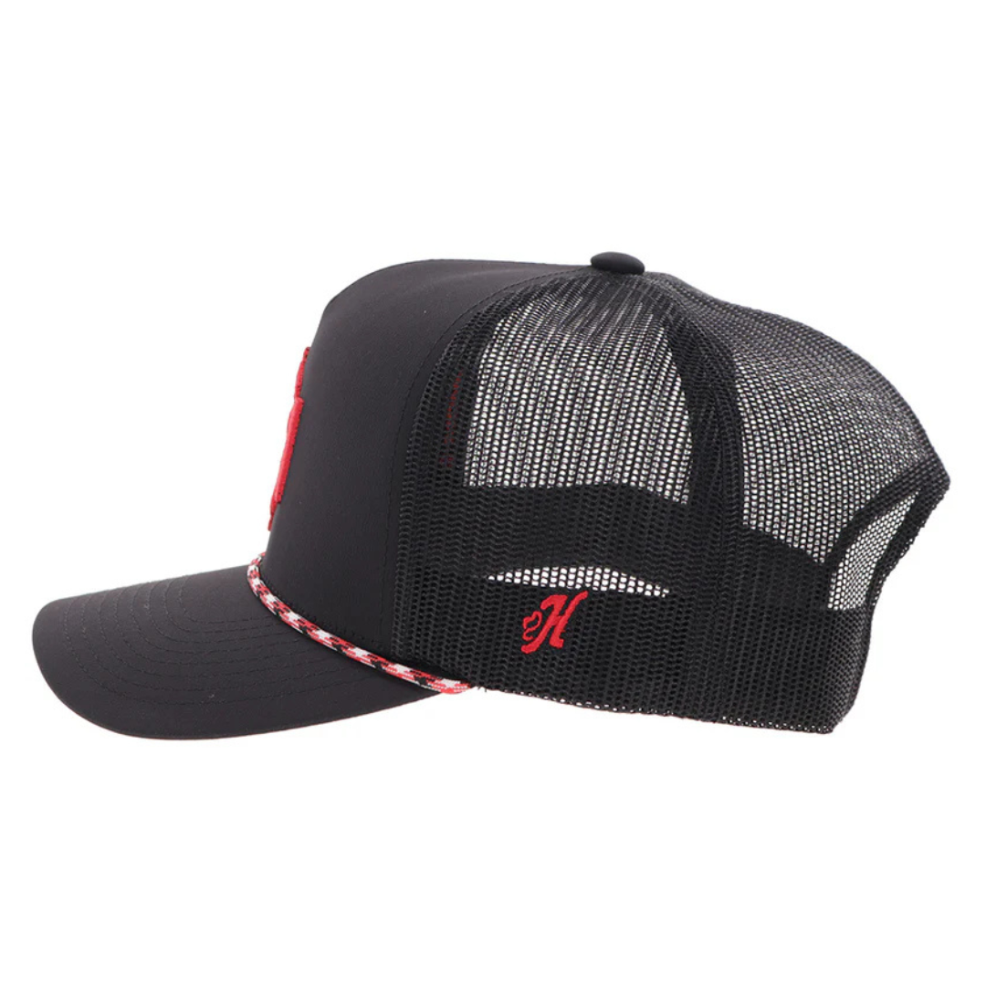 Hooey "Shad Money Mayfield" Black & Red Trucker Cap 2579T-BKRD