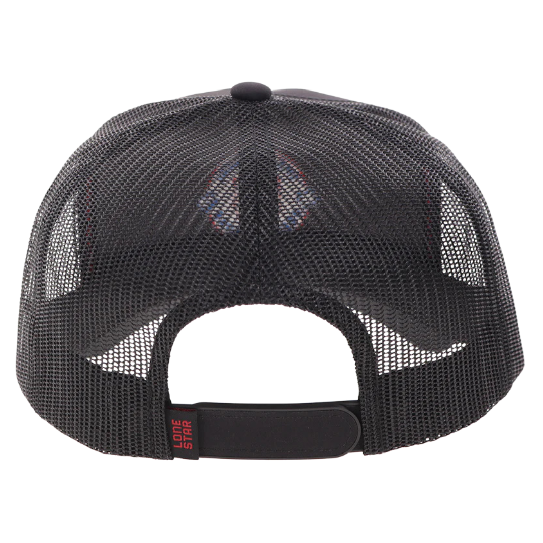 Hooey "Lone Star" Black Circle Patch Trucker Cap LS031T-BK