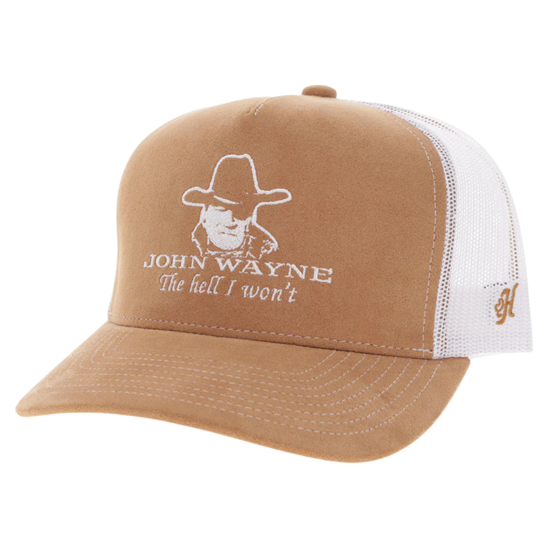 Hooey "John Wayne" Tan & White Trucker Cap 2670T-TNWH