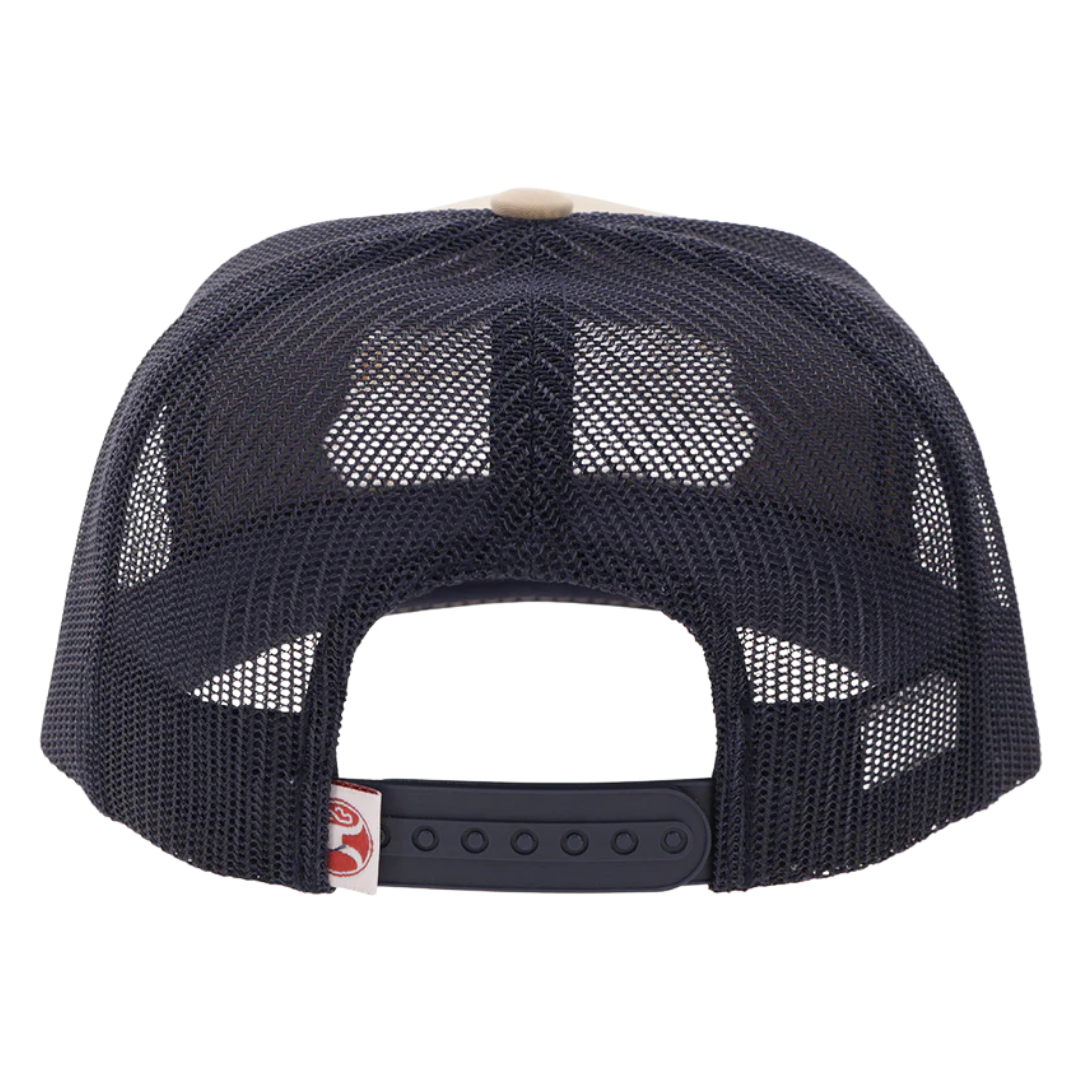 Hooey "Diamond" Tan & Navy Trucker Cap 2622T-TNNV
