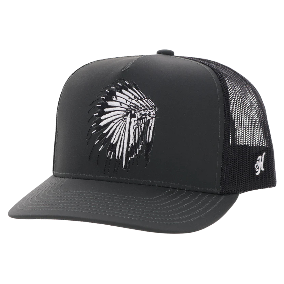 Hooey "Sage To Saddle" Black & White Trucker Cap 2683T-BK