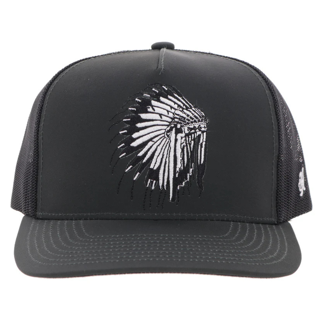 Hooey "Sage To Saddle" Black & White Trucker Cap 2683T-BK