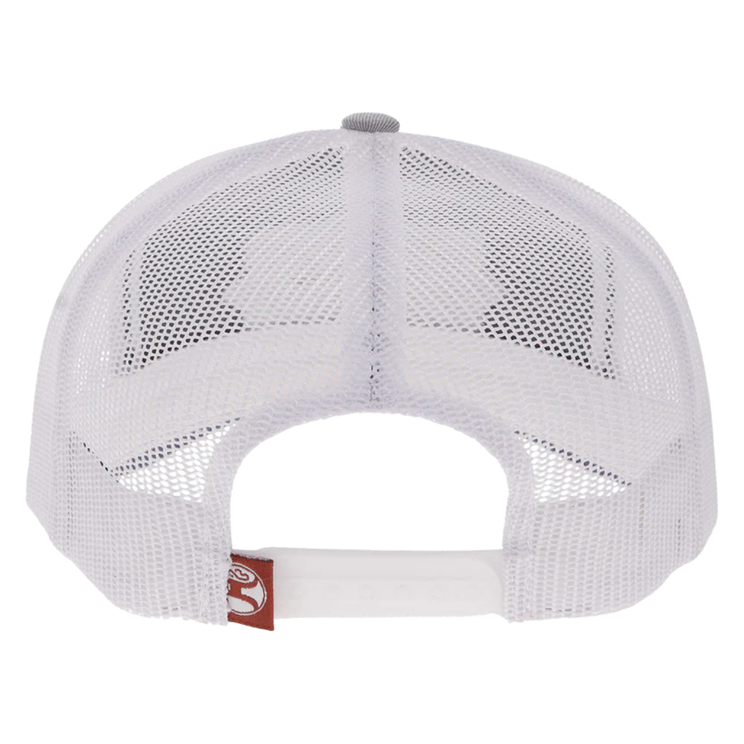 Hooey "Diamond" Grey & White Trucker Cap 2622T-GYWH