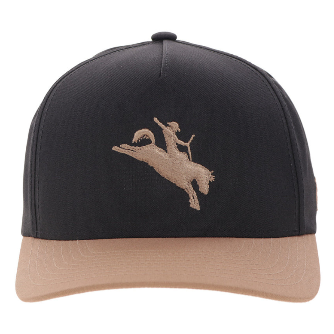 Hooey "Whit" Black & Tan 5 Panel Trucker Cap 4047T-BKTN