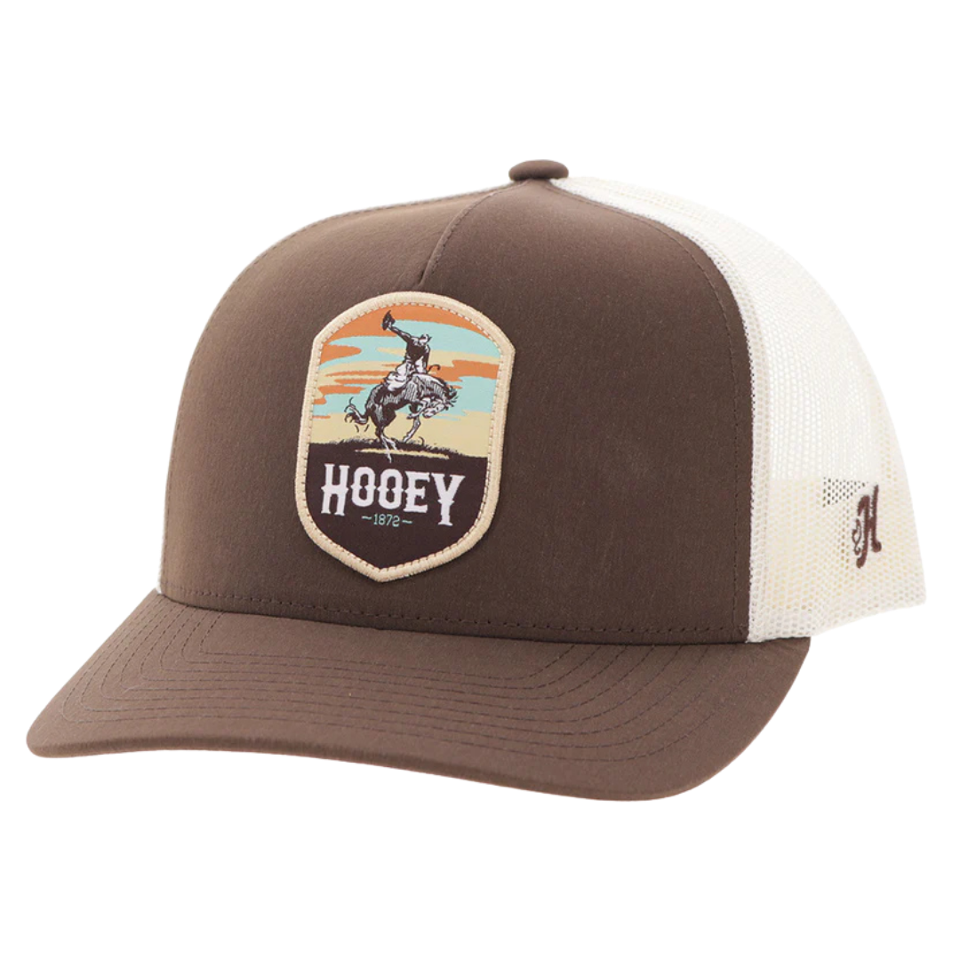 Hooey "Cheyenne" Tan & Brown Trucker Cap 2647T-BRTN