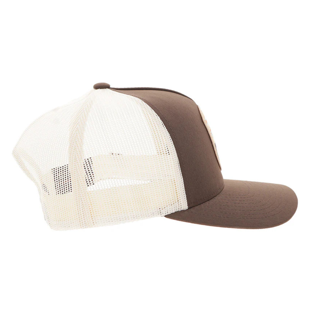 Hooey "Cheyenne" Tan & Brown Trucker Cap 2647T-BRTN