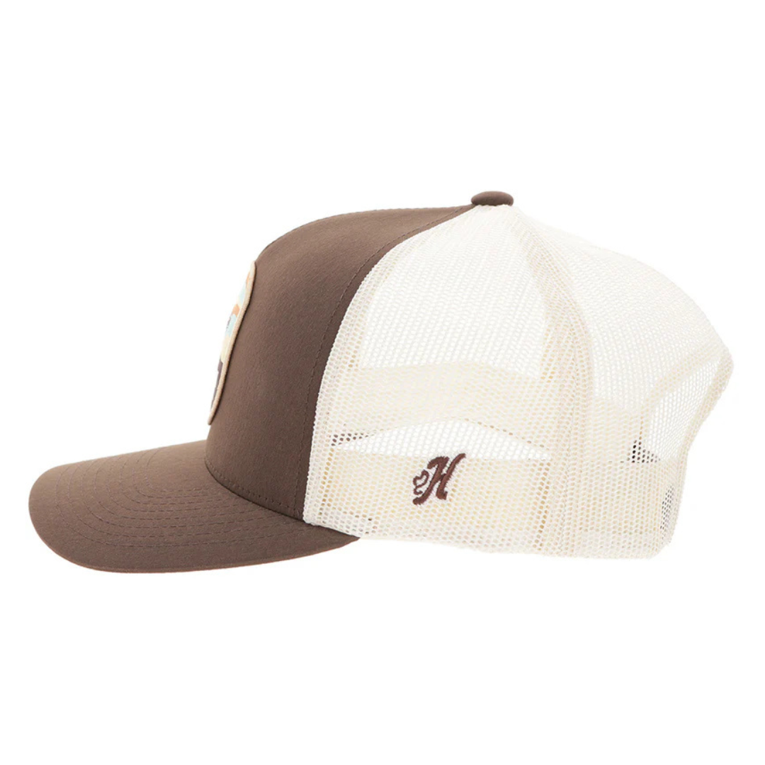Hooey "Cheyenne" Tan & Brown Trucker Cap 2647T-BRTN