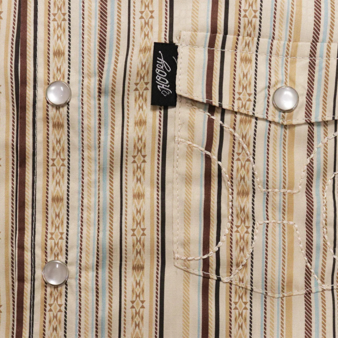 Hooey Ladies "SOL" Cream Stripe Pearl Snap Shirt HT2617CRST