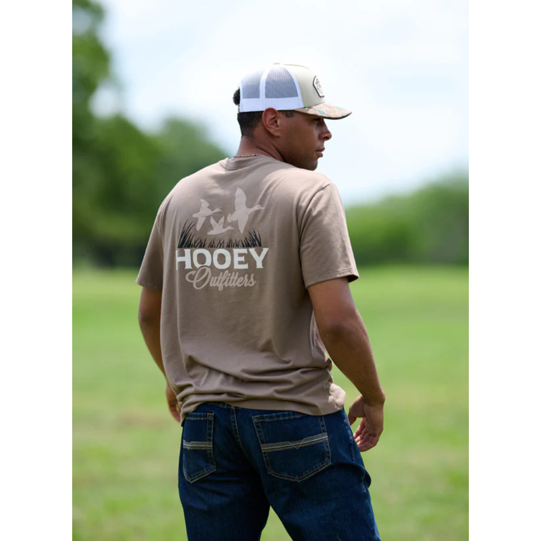 Hooey Men's "Decoy" Outfitters Brown T-Shirt HT2616BR