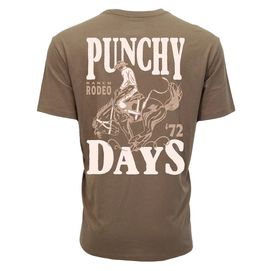 Hooey Men's "Punchy Rodeo" Brown Graphic T-Shirt PT2602BR