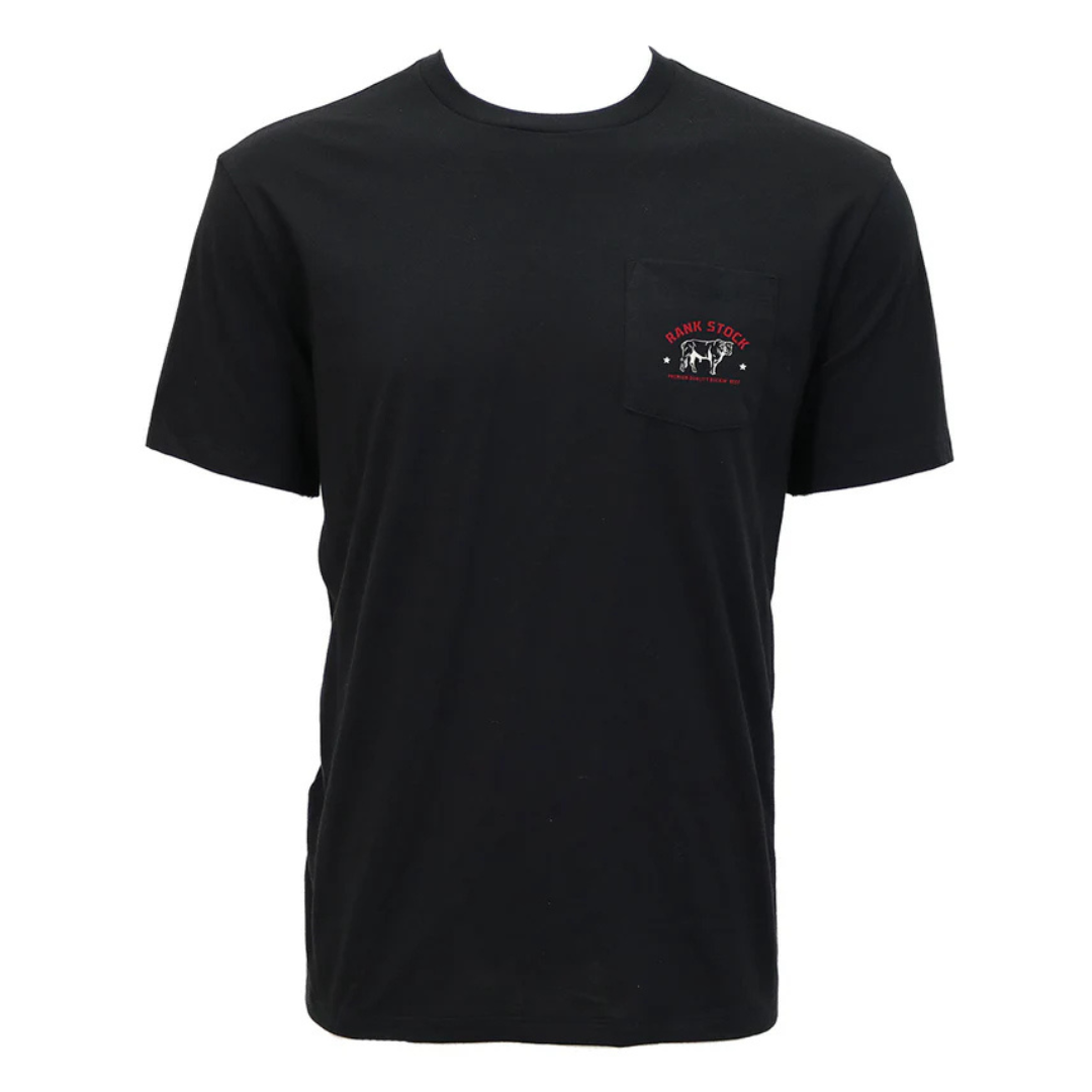 Hooey Men's "Charbray" Black Rank Stock Pocket T-Shirt HT2619BK