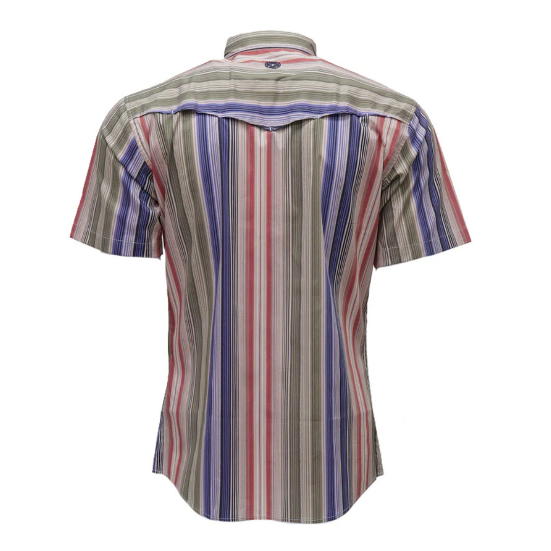Hooey Men's "Maverick" Multicolor Stripe Button Down Shirt HT2624TNST