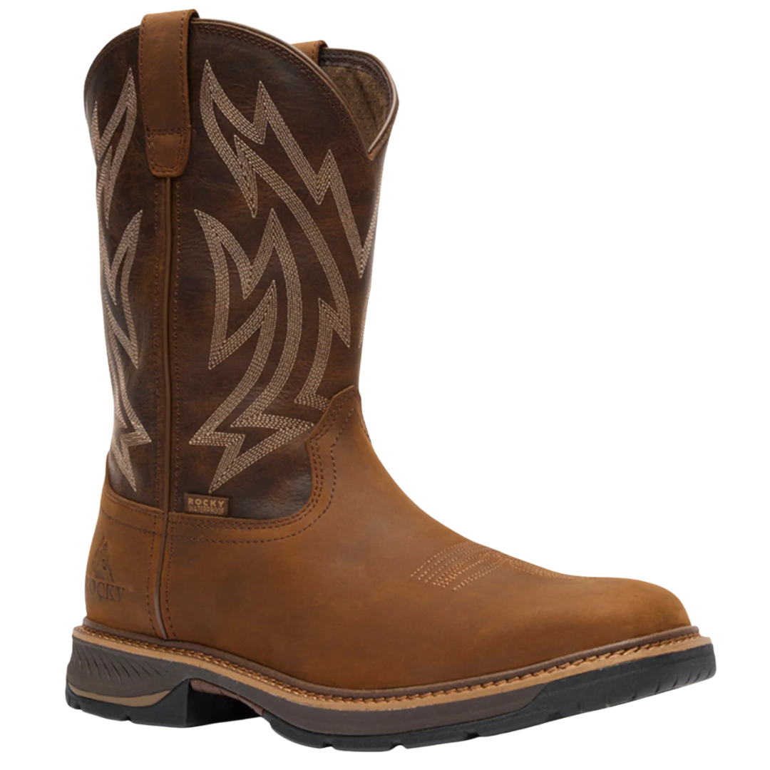 Rocky Men's Rocky Ride Brown LTE Waterproof Work Boot RKW0473