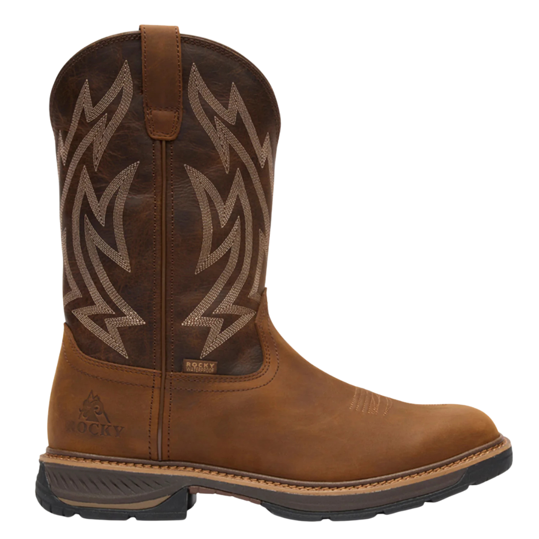 Rocky Men's Rocky Ride Brown LTE Waterproof Work Boot RKW0473