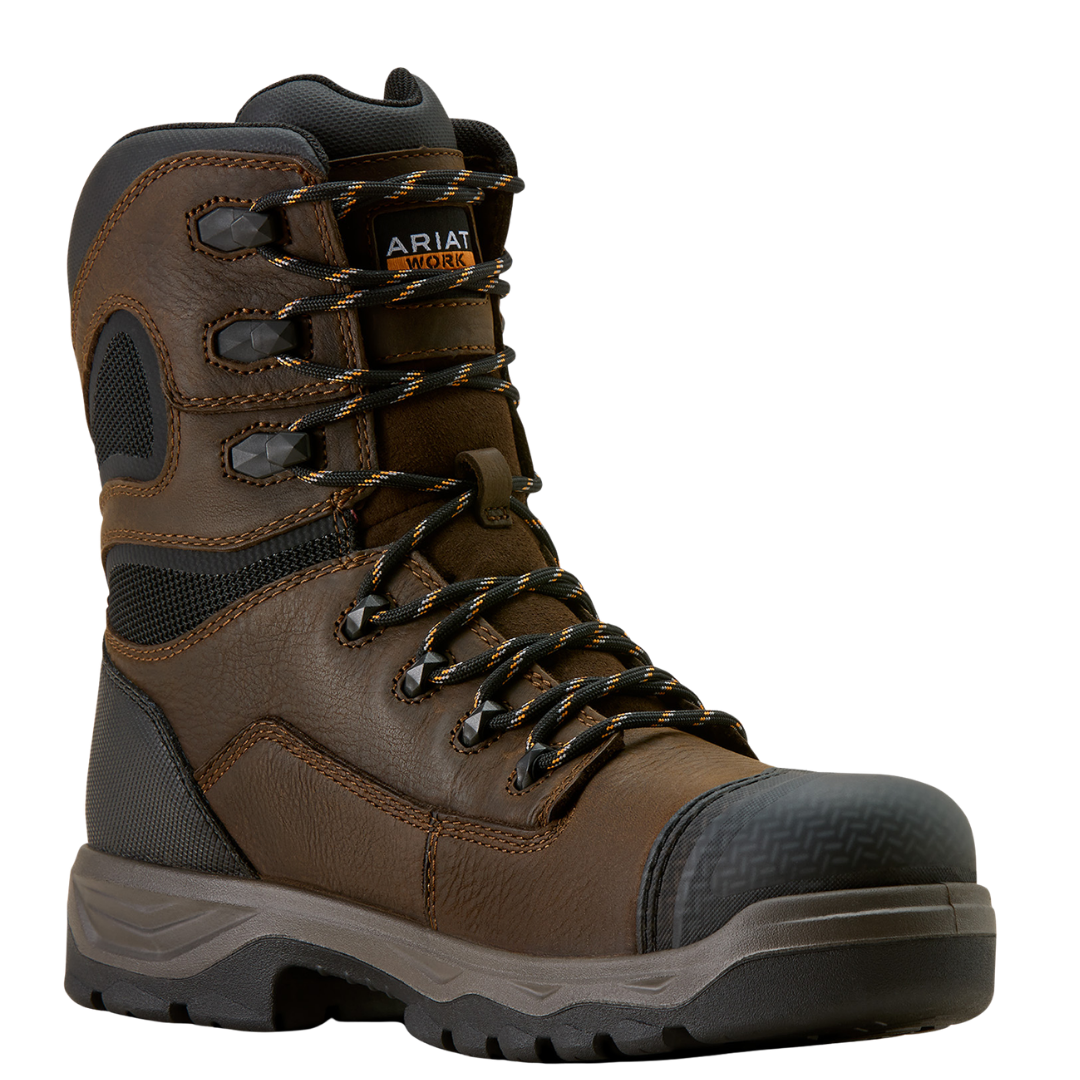 Ariat Men's Turbo DuraTread 8" Waterproof Carbon Toe Work Boot 10074263