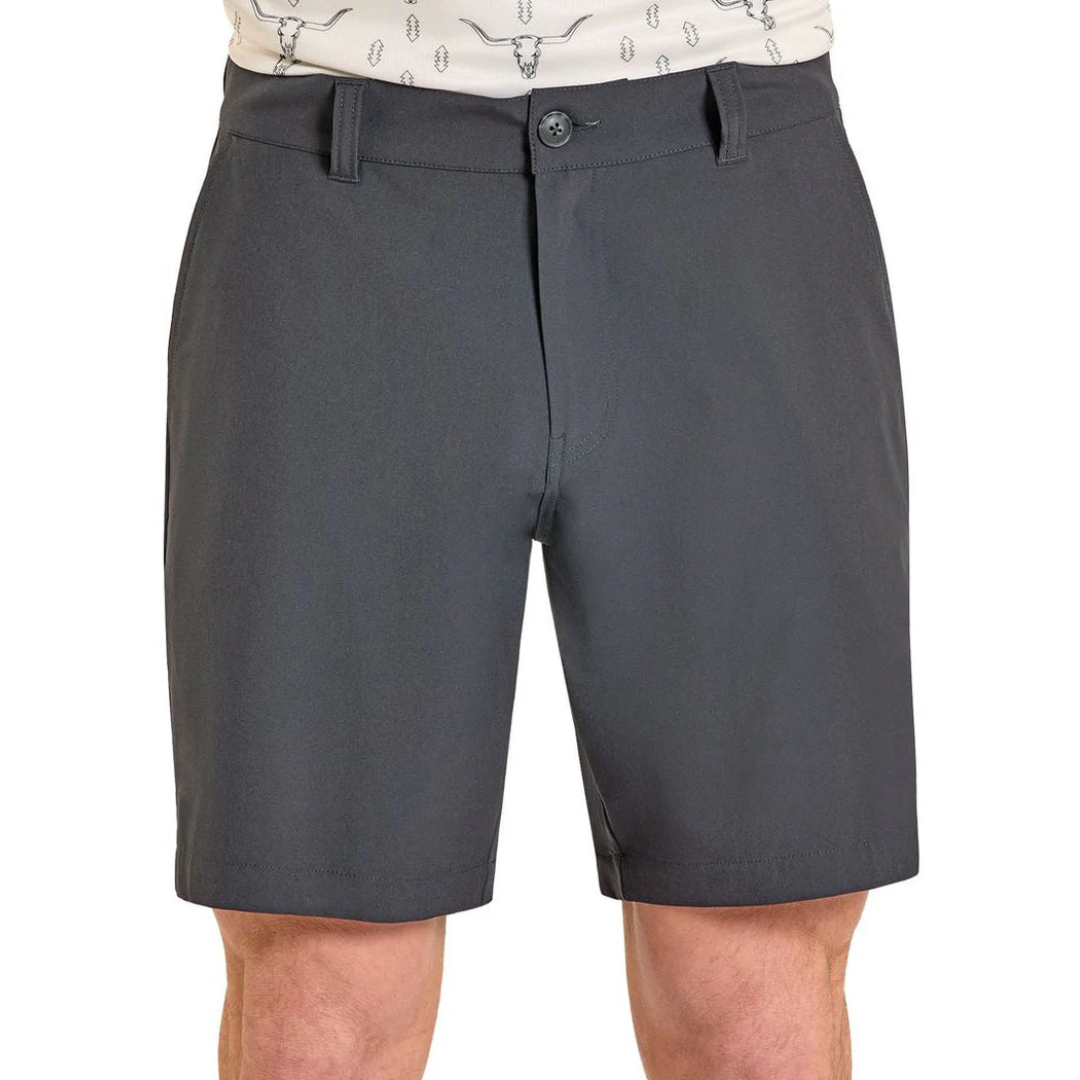 Rock & Roll Denim Men's Solid Black Chino 8" Shorts BM68B08626-01