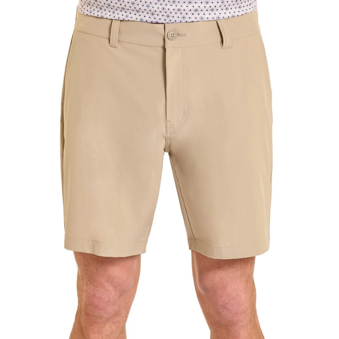 Rock & Roll Denim Men's Solid Khaki Chino 8" Shorts BM68B08626-28