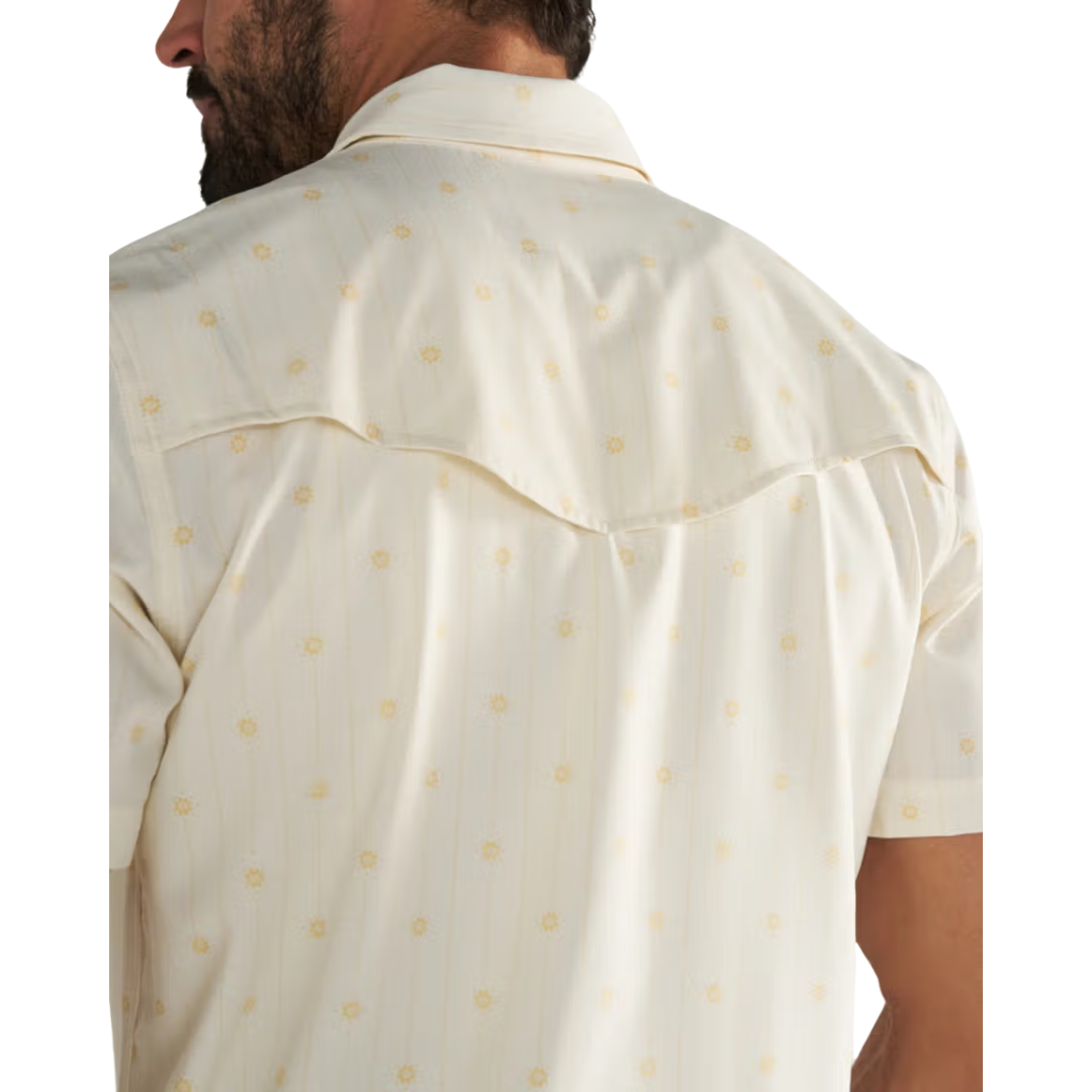 Tecovas Men's Performance Light Sand Western Pearl Snap Shirt 40364-LSU