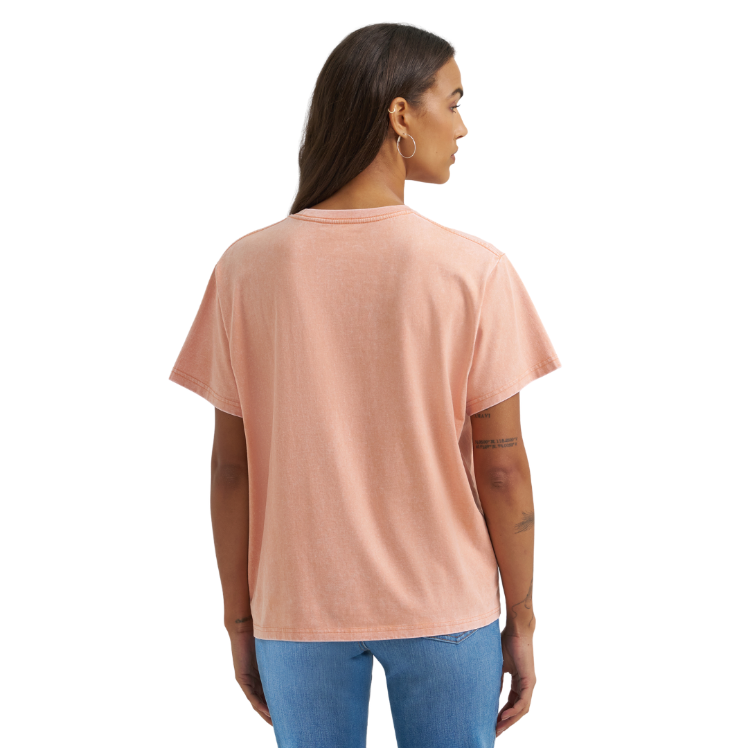 Wrangler Ladies Retro Canyon Sunset Graphic Girlfriend Fit T-Shirt 112375897