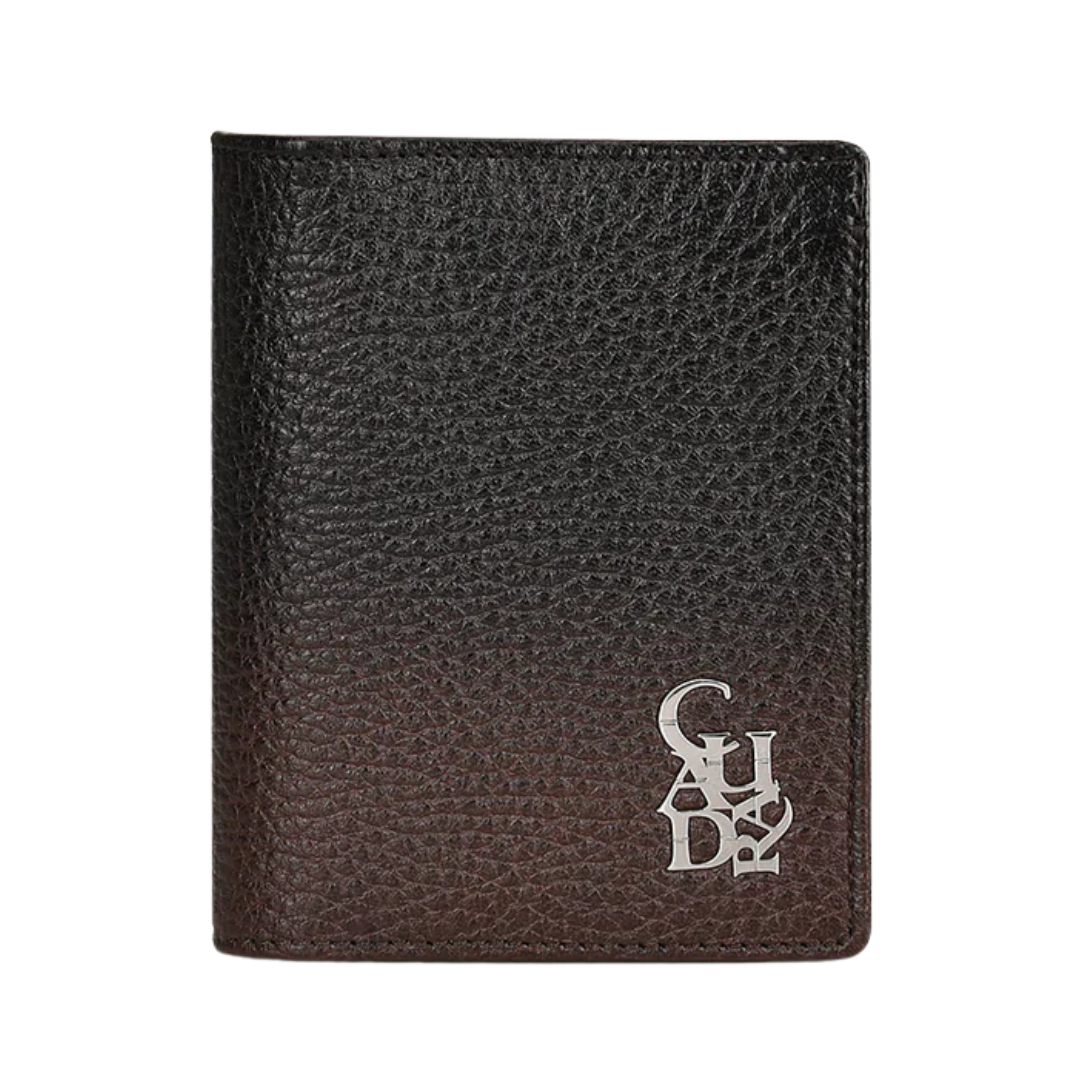 Cuadra Men's Brown Black Deerskin Leather Bifold Wallet DU513
