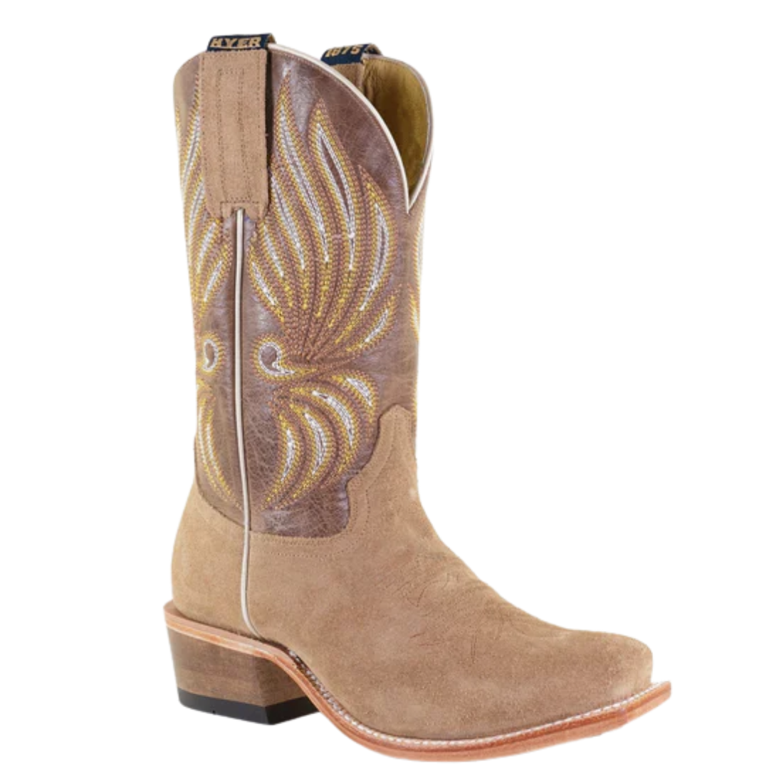 HYER Ladies Willowbrook Tan Cowhide Leather Western Boot HW42014