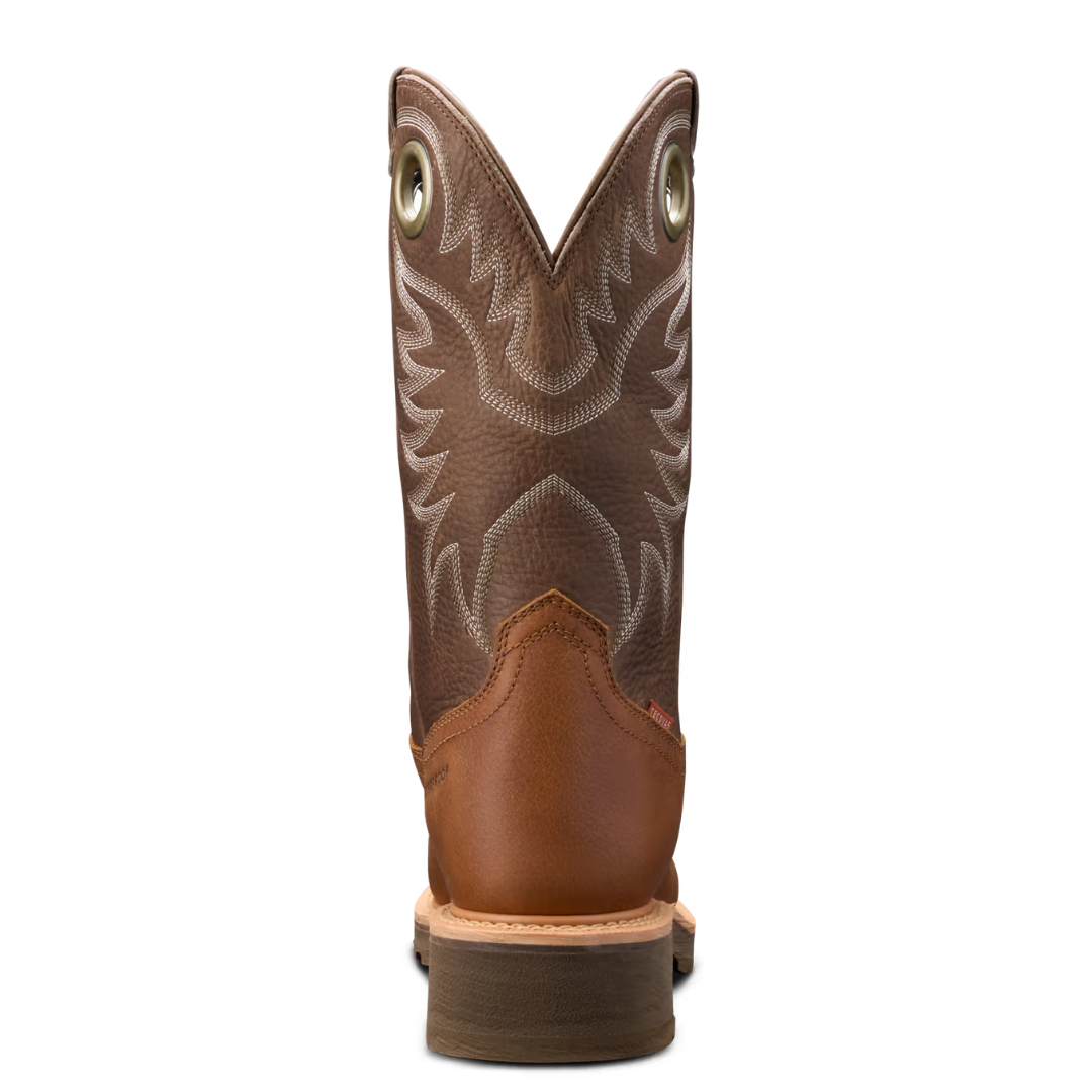 Tecovas Men's The LongHaul Saddle & Fossil Composite Toe Work Boot 10083-CFS