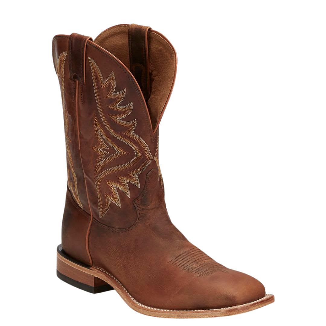 Tony Lama Men's Avett Tan Worn Goat Leather Western Boot 7956